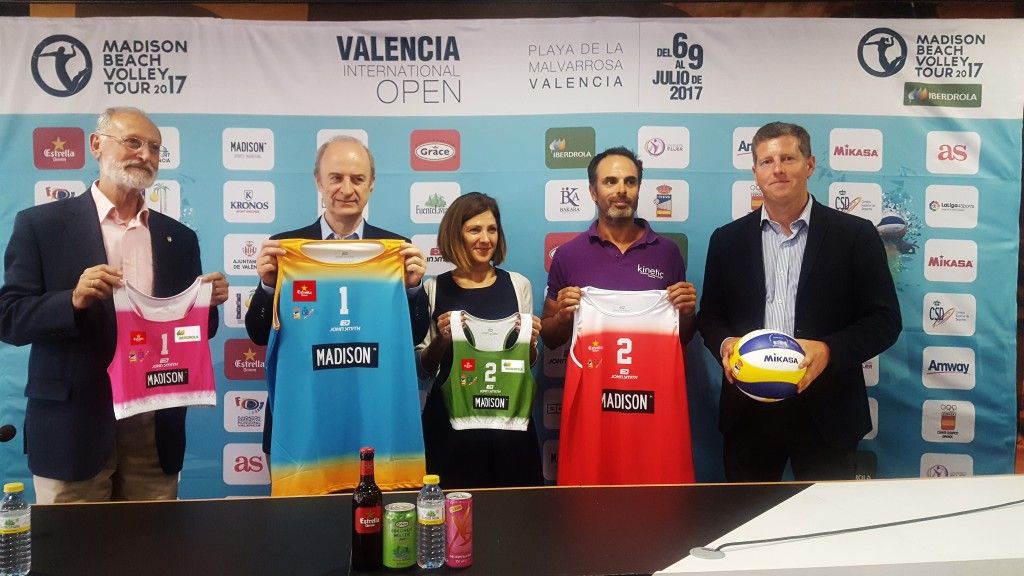 Presentada en Valencia la segunda edición del Madison Beach Volley Tour 2017