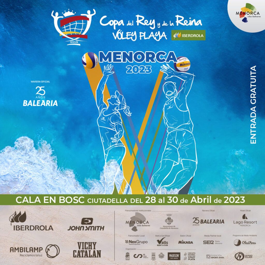 La Copa del Rey y de la Reina Iberdrola vuelve a Menorca del 28 al 30 de abril