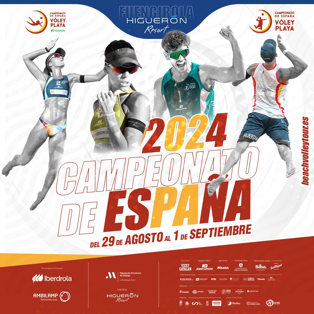 Cartel Campeonato España Vóley Playa 2024